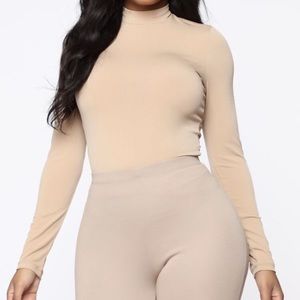 Taupe Turtleneck
